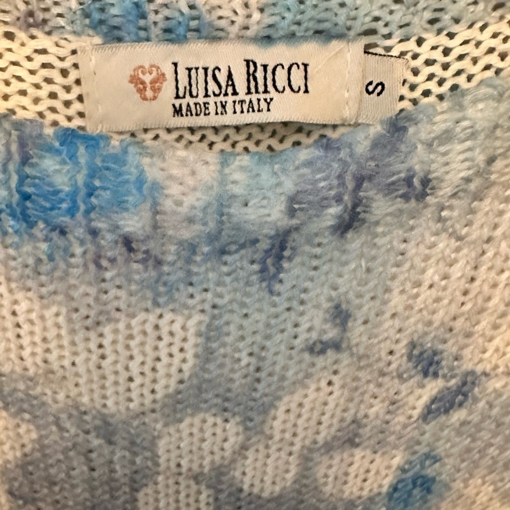 EUC Lisa Ricci Floral Patterned Sleeveless Sweater - Picture 4 of 4